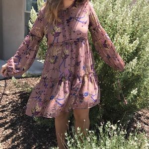 floral bohemian dress NEW WITH TAGS